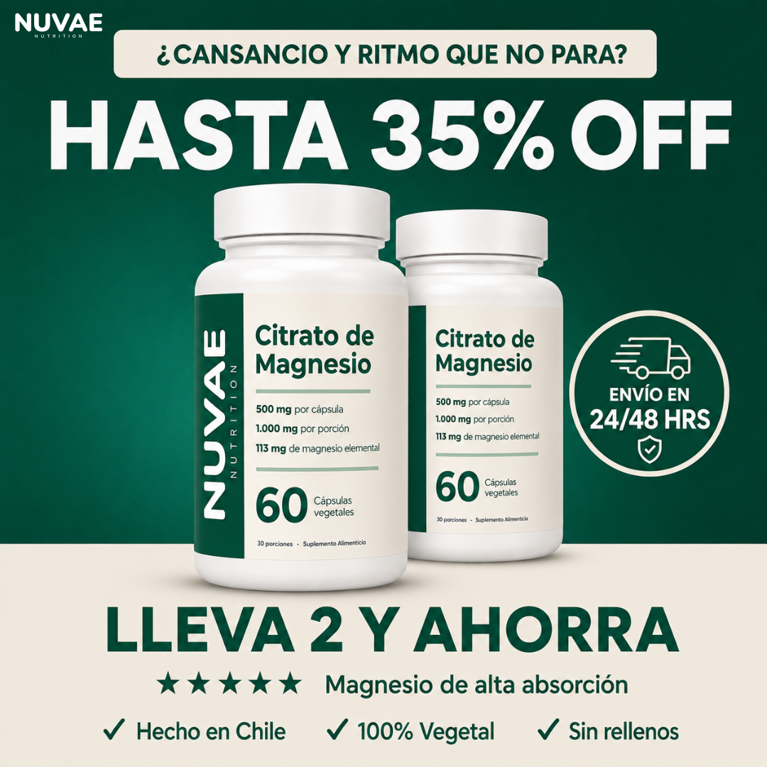 Citrato de Magnesio NUVAE | Alta Absorción