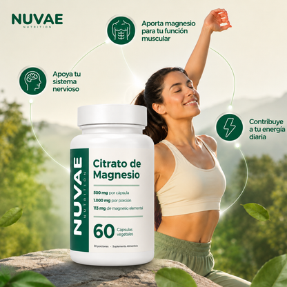 Citrato de Magnesio NUVAE | Alta Absorción